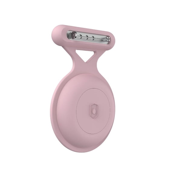 Kids Durable Hidden Brooch Pin Anti-scratch Silicone Holder Case Tracker Accessories Tracker Case Protective Shell PINK