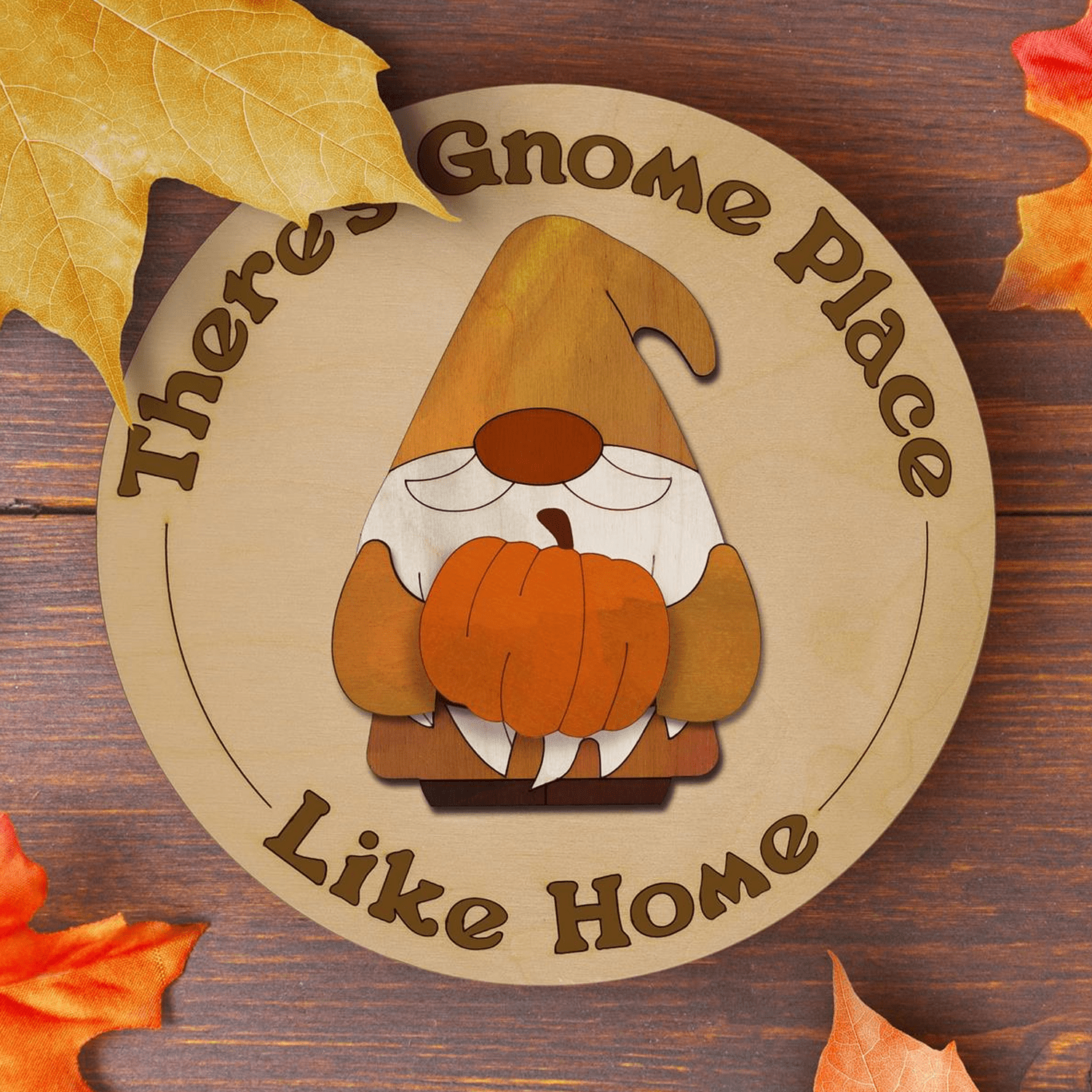 Leisure Arts Wood - Garden Layered Sign Set, Gnome Place Like Home, Gnome Craft Kit, Wood Christmas Cutouts, Ornaments To Paint, Crafts, Gnomes To Paint, Unfinished