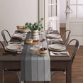 thumbnail image 4 of Wood Grain Grey Gradient Table Runner Home Wedding Table Flag Mat Table Centerpieces Decoration Party Dining Long Tablecloth, 4 of 7