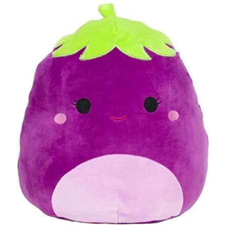 s Oficial Kellytoy Food Plush Toys Soft Plush Animal (5 Inch, Glena Eggplant)