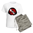 thumbnail image 5 of CafePress - Idive Scuba Shark Jaw Women's Light Pajamas - Women's Short Sleeve Print T-Shirt and Pants Light Cotton Pajama Set, 5 of 7