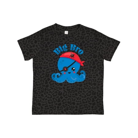 

Inktastic Pirate Octopus Big Bro Gift Toddler Boy Girl T-Shirt