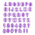 thumbnail image 2 of Almacén virtual 40uds moldes plástico alfanuméricos 40 piezas Morado<无品牌> ANGGREK Otros, 2 of 2