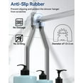 thumbnail image 5 of Shower Caddy Hanging - Never Rust Shower Organizer - Aluminum over The shower head caddy with 10 Hooks for Razor/Sponge - Shower Rack with Soap Basket - Silver, 5 of 16