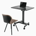 thumbnail image 4 of Desky Single Sit Stand Pedestal Desk - Black, 4 of 9