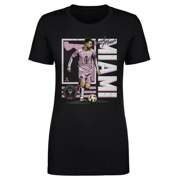 Women's 500 Level Lionel Messi Black Inter Miami CF State T-Shirt