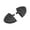 Matt Black, variant on Motorcycle Front Driver Rider Rubber Foot Pegs Footrests Footpegs for Harley Davidson Softail Heritage Breakout Fat Boy Street