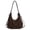 Coffee, variant on HUISZJ Faux Suede Crescent Crossbody Bag, Adjustable Shoulder Strap Crossbody, Faux Suede Underarm Bag for Women Travel Work (Brown)