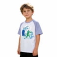 thumbnail image 4 of CONZONE Kids Toddler Boys Tee Shirts Cartoon Print Summer Crew Neck Short Sleeved Fashionable Tops Light Purple Size 12-13 Years, 4 of 4