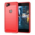 thumbnail image 1 of PANDACO Red Brushed Metal Case for Google Pixel 2, 1 of 4