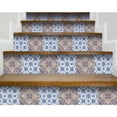 thumbnail image 3 of 8" X 8" Blue and Muted Taupe Peel And Stick Tiles, 3 of 9