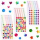 thumbnail image 1 of Dorbetar 1710 piezas de stickers brillantes de estrellas y corazones para niños, 1 of 8