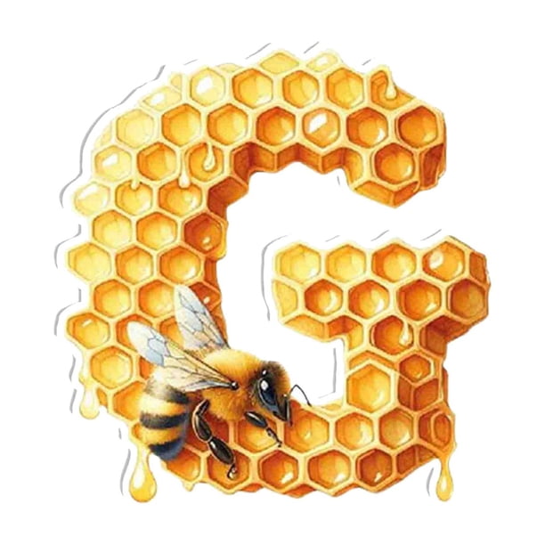 Price cut Acrylic 26 Letters Bee Pendant Home Acrylic Letter Honeycomb Bee Decorative Pendant