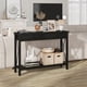 thumbnail image 1 of Qinaqin 43 inch Slim Moderno Madera Console Mesa con 2 Cajones para cm de Alturaallway Living Sala y Behind Sofá (Black Color), 1 of 7