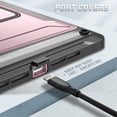 thumbnail image 4 of TECH CIRCLE Rugged Case for (2021/2020/2019) Apple iPad 10.2-inch (9th/8th/7th Generation) Tablets - Shockproof Kickstand Case with Screen Protector (Rosegold), 4 of 7