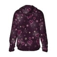 thumbnail image 3 of Gaeub Snowflakes and Hearts Men's and Women's UPF 50+ Long-Sleeved Sun Protection Clothing, Fishing Shirt Long Sleeve Zip - Large, 3 of 9