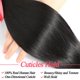 thumbnail image 4 of Hair Bundles LXYANOO LXYANOO Straight 12A, brasileño, 25 30 cm, 3 paquetes, 4 of 7