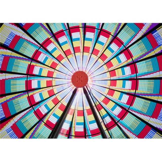 Posterazzi DPI12278893LARGE Long Exposure Photograph Showcasing The Many Color Combinations The Big Wheel Produces at Night - Seattle Washington 3 Poster Print - 38 x 26 in. - Large