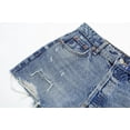 thumbnail image 4 of new summer women's fashionable, sexy, casual and versatile ripped edge denim shorts-picture color-M, 4 of 5