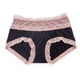 thumbnail image 3 of Gibobby Ropa interior termica Wome Tallas grandes Bragas color sólido Cintura alta Bragas encaje sexy Calzoncillos （Negro， XL), 3 of 5