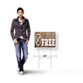 thumbnail image 4 of Gluten Free Yard Sign 10 Pack of 12 Inch x 16 Inch Single Sided Weatherproof Heavy-Duty Plastic with Stake | Healthy Living, Dietary Options, Grocery Promotions | Made in USA, 4 of 7