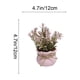 thumbnail image 3 of Plantas Artificiales De Plástico En Maceta Mini flor artificial rosa en maceta, pequeña planta de estilo floral para decoración del hogar y accesorios de fotografía (1 unidad) JASKFLY, 3 of 8