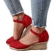 thumbnail image 4 of WILLBEST Sandalias Para Mujer, Sandalias Onduladas Con Plataforma Y Cuña, Sandalias De Cuña Transpirables Con Hebilla Trenzada Versátiles A La Moda, 4 of 8
