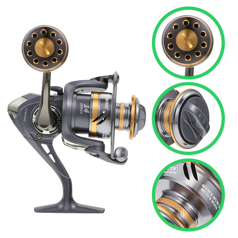  CLISPEED 1pc Stainless Steel Fishing Wheel Left Hand Fishing  Reel Left Handed Baitcaster Rod and Reel Baitcaster Reel Catfish Reel  Saltwater Reel Fishing Rods Wheel Spool to Rotate : Sports 