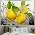 thumbnail image 2 of BCIIG Lemons Leaves Tapestry Wall Hanging Unique Style Graphic Tapestries Home Wall Decor Art for Living Room Bedroom Apartment Farmhouse Dorm 40x30inch, 2 of 6