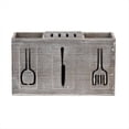 thumbnail image 1 of Organizador de Cubiertos de Madera RúStica, Soporte para Utensilios de Cocina de 3 Secciones, Caja de Almacenamiento para Encimera de CuberteríA de Cocina de Granja, 1 of 5