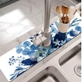 thumbnail image 2 of Kitchen Sink Splash Guard Faucet Mat -1 PC Super Absorbent Fast Drying Mat Sink Gadgets-Splash Guard Behind Faucet Drip Catcher for Kitchen, Bathroom,Sink Mat, Dish Drying Mat, Bathroom(23.5" X 5.5" ), 2 of 5
