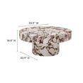 thumbnail image 4 of Modway Alora 34" Round Solid Concrete Coffee Table in Red Marble, 4 of 10