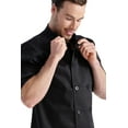 thumbnail image 4 of Chef Works Men's Volnay Chef Coat, Black Poly Cotton Chef Jacket with Thermometer Pocket, 2XL, 4 of 6
