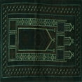 thumbnail image 1 of Ahgly Company Indoor Square Persian Turquoise Blue Traditional Area Rugs, 4' Square, 1 of 4