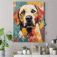 thumbnail image 4 of Dog Portrait Decorative Painting/Canvas Art， Suitable for Decorating Living Room，Abstract Dog Painting， Modern Home Decor， Pet Lover Gift., 4 of 8