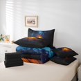 thumbnail image 6 of Catabedysis Camping 7 Pieces Full Size Bedding Sets,Rustic Style Full Size Bed in a Bag For Boys,Multicolor,Black Reversible, 6 of 7