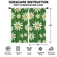 thumbnail image 2 of Blackout Kids Curtains,Green Daisy Flower Yellow Centers Pattern Childrens Insulated Curtains Set Of 2,Bedroom Essentials,Toddler Room Decor 42"x84", 2 of 5