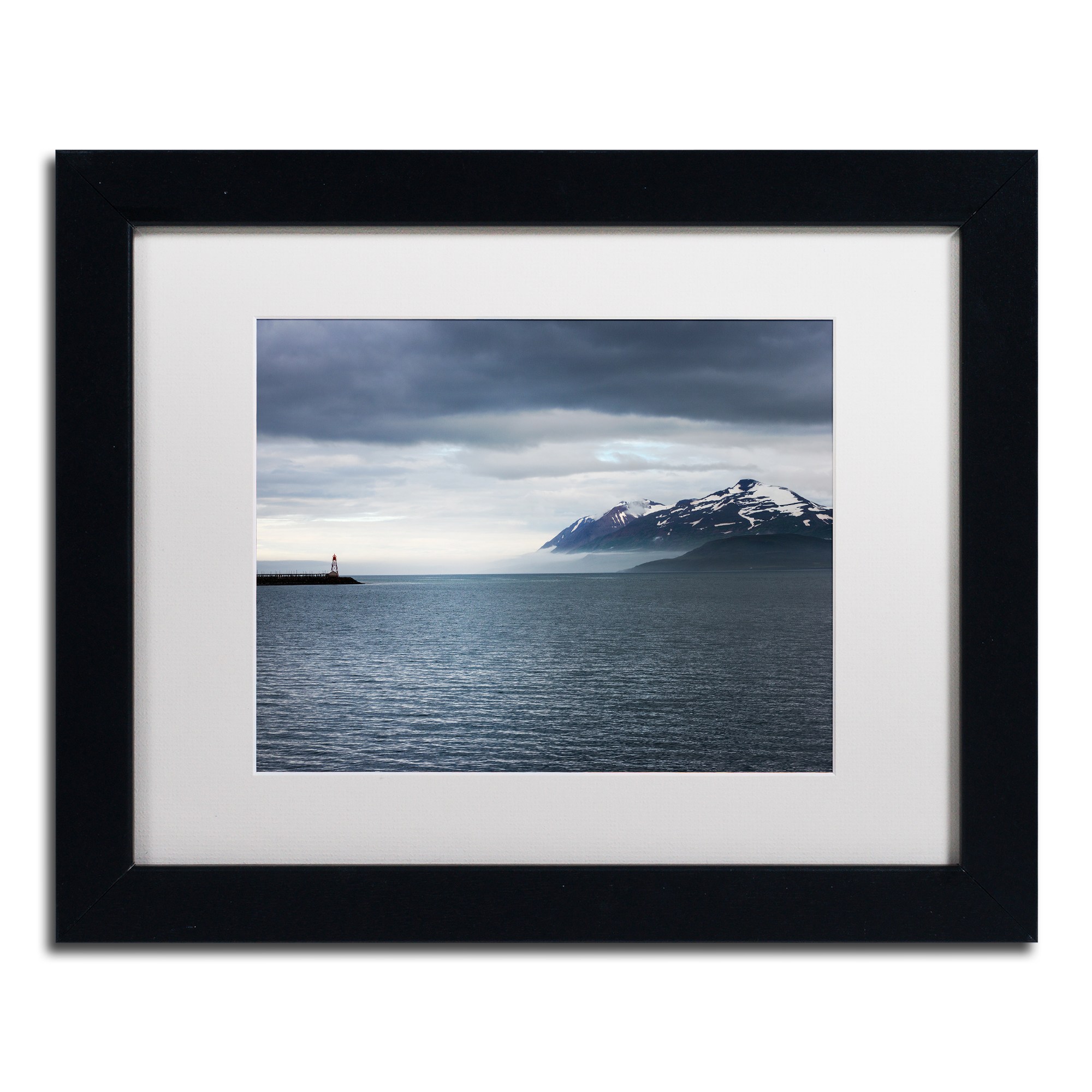 Trademark Fine Art 'I Walk the Line' Canvas Art by Philippe Sainte-Laudy, White Matte, Wood Frame