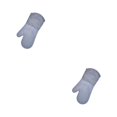 thumbnail image 4 of Advancent Guantes aislantes de silicona Manoplas para horno Cocina BBQ Anti-escaldado Lavable Microondas Resistente a altas temperaturas Gris Gris 2Conjunto, 4 of 6