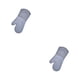 thumbnail image 3 of Injueey Guantes aislantes de silicona, manoplas para horno, parrilla antiescaldado para cocina, manoplas antideslizantes para hornear, Gris 2piezas, 3 of 6