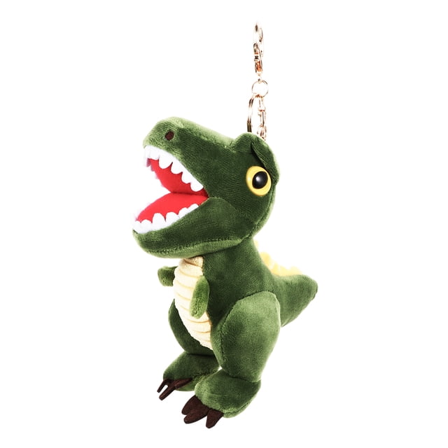 ColoMX 1 colgante de dinosaurio de peluche, llavero de juguete de dinosaurio de peluche, adorno colgante.