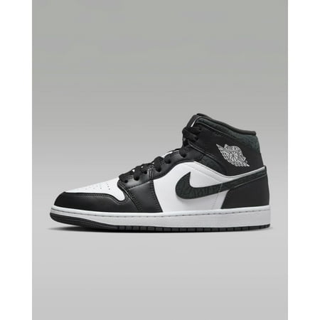 Nike Air Jordan 1 Mid SE Off Noir/Black-White-Black FB9911-001 Men's Size 10.5 Medium