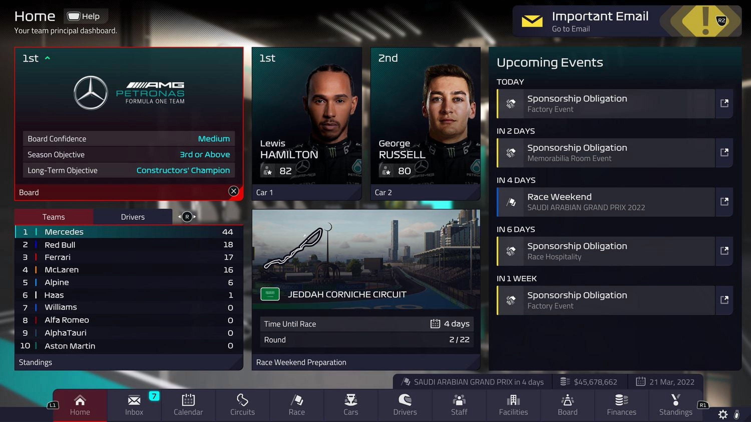 Jeu vidéo F1 Manager 2022 pour (PS4) Playstation 4