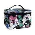 thumbnail image 2 of HELLHERO Multi-Purpose Cosmetic Toiletry Bag Graffiti Style Make up Organizer Zipper Storage Bag Polyester Wide Open Portable Pouch, 2 of 6