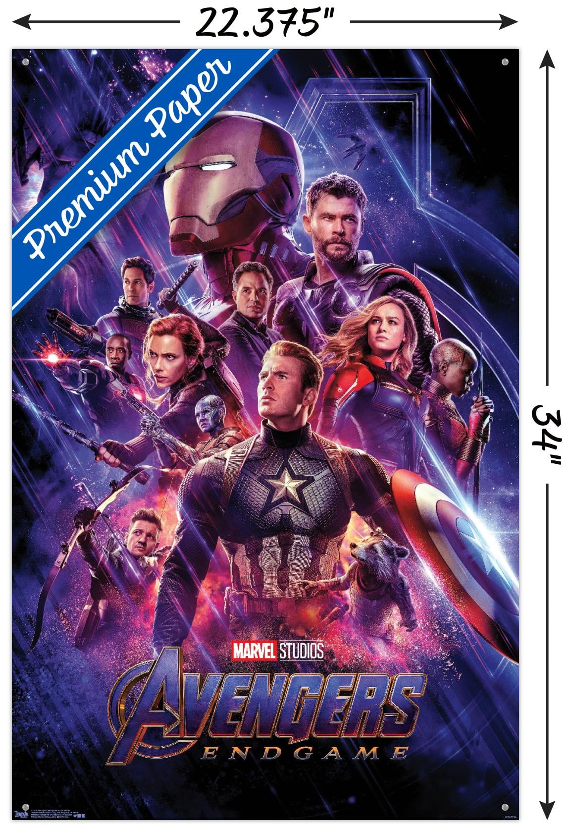 Marvel Avengers Endgame Movie Premium POSTER MADE IN USA - CIN026