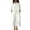 White, variant on Women's Fashion Sexy Single Breasted Shirt Loose Jumpsuit Black L
