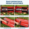 thumbnail image 3 of 26" Push Lawn Sweeper, 7 cu ft Grass Cutter & Leaf Collector with 4 High-Speed Brushes, Durable Steel Walk-Behind Sweeper for Yard Cleanup, 3 of 7
