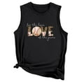 thumbnail image 2 of LSLJS Débardeurs à Col Rond pour Femmes Mode Décontractée T-Shirt à Manches Courtes Imprimé Lettre Blouse, 2 of 5