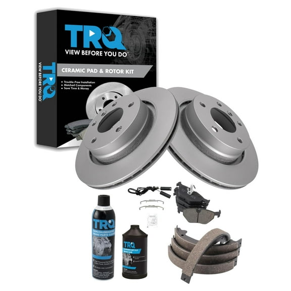 TRQ Rear Brake Pad & Rotor Kit BKA34812 Fits Select 2000-2000 BMW 323Ci , 2000-2000 BMW 323i , 2001-2006 BMW 325Ci , 2001-2005 BMW 325i , 2000-2000 BMW 328Ci