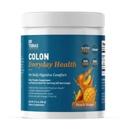 Dr. Tobias Colon Everyday Health - Gut Health for Women & Men - Psyllium Fiber Powder Drink with 4g Psyllium Husk Powder per Serving, Vegan, Gluten Free, Non-GMO, Peach Mango Flavor, 60 Servings